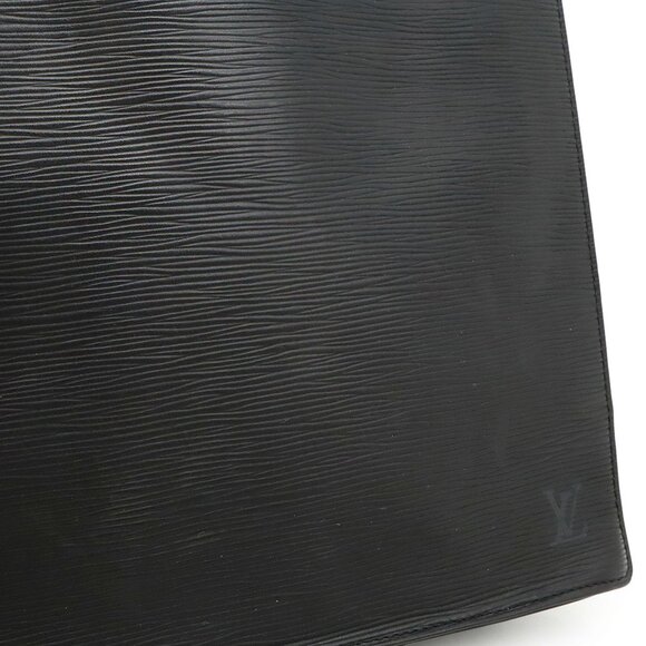 LOUIS VUITTON Black Leather Tote Bag - Picture 9 of 9